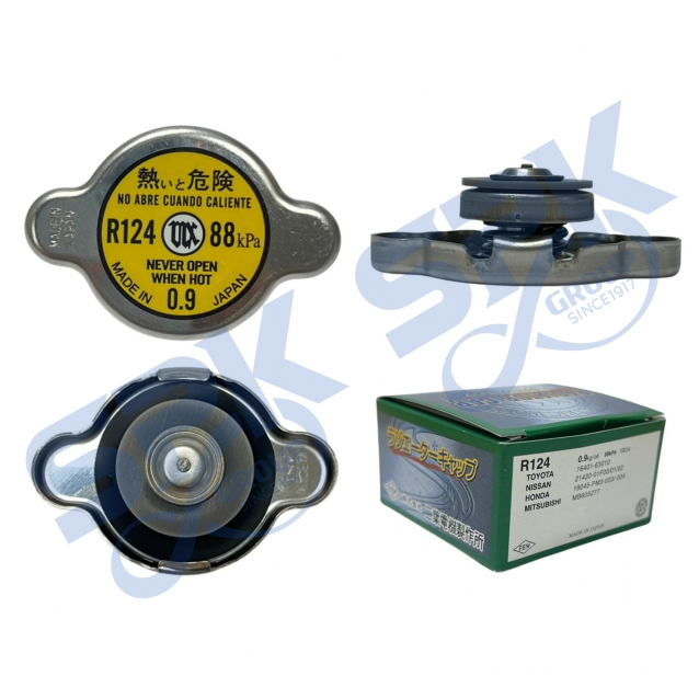 FEW Radiator Cap R124 - 88kPa 0.9kg (without Valve) (C-10, KH-C19, NRC-092)