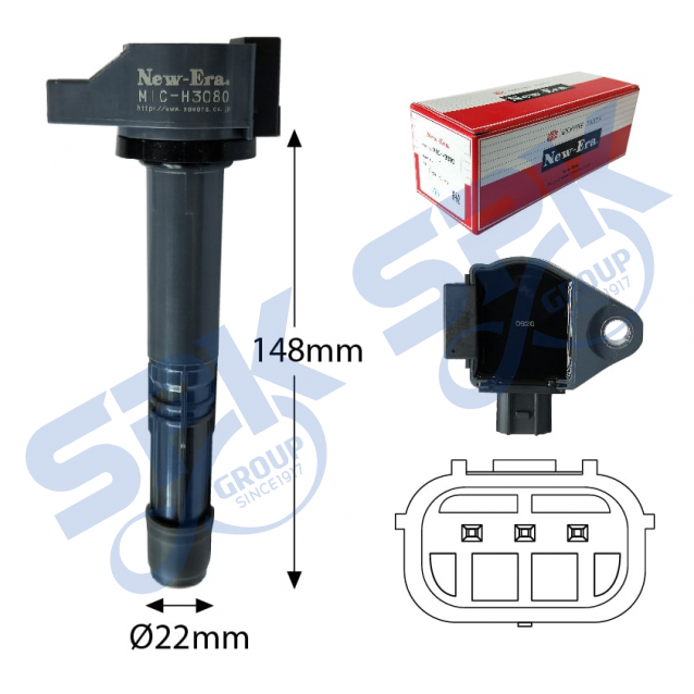 New Era Ignition Coil MIC-H3080 (30520-5A2-A01 - Honda Odyssey RC1)