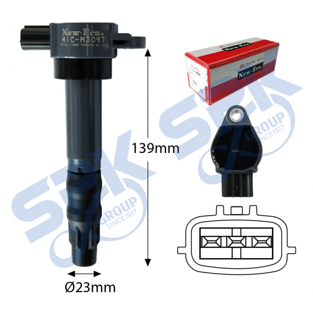New Era Ignition Coil MIC-M3097 (MN994642, MR994643 - Eclipse, Outlander)
