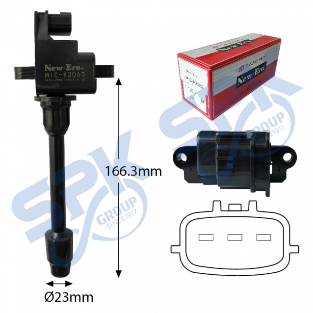 New Era Ignition Coil MIC-N3063 (22448-31U00, 22448-31U01, 22448-31U11)