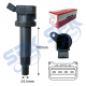 New Era Ignition Coil MIC-T3003 (90919-02239 - Toyota Wish ZNE10, Altis ZZE121, ZZE141)