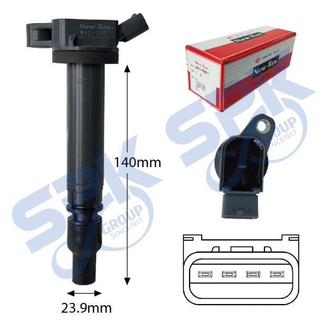 New Era Ignition Coil MIC-T3011 (90919-02250/02256 -Toyota Camry ASV50, Mark X, Lexus IS250, IS350, ES300, RAV 4, Sienta NSP170)