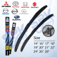 NWB MADE IN JAPAN (NS) Hybrid Car Wiper Blade 14-28 Inch Japan & Korean Car Hook Type