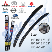 NWB MADE IN JAPAN (NS) Hybrid Car Wiper Blade 14-28 Inch Japan & Korean Car Hook Type