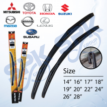 NWB MADE IN JAPAN (NU) Design Aerodynamic Car Wiper Blade 14-28 Inch Japan & Korean Car Hook Type