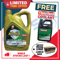 [PROMO] Caltex Havoline 0W20 (4L) 500292LPL Pro DS ECO Fully Synthetic API SP GF-6A + FREE THREEBOND COOLANT