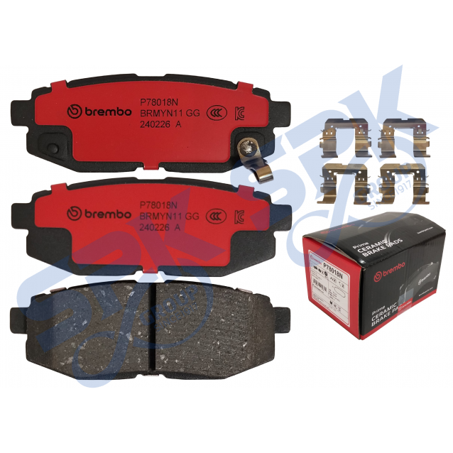 Brembo Brake Pad Rear P78018N - Subaru Legacy BM9, Forester SJG Turbo version
