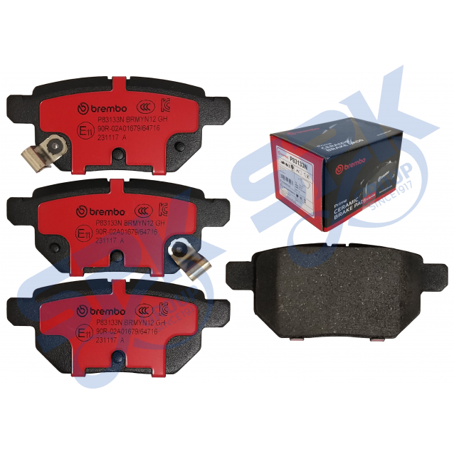 Brembo Brake Pad Rear P83133N - Toyota Altis ZZE141 ZRE171, Vios G Model