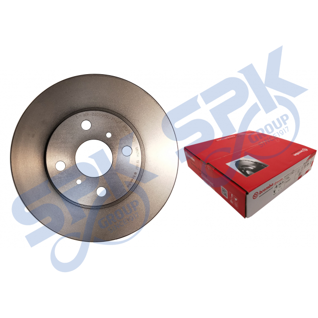 Brembo Brake Disc Rotor Front 09.A707.11 - Toyota Vios, Axio