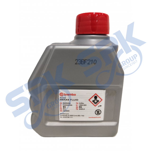 Brembo Brake Fluid L54002 - DOT 4 0.25L Clear ( 24 Btl / Box )