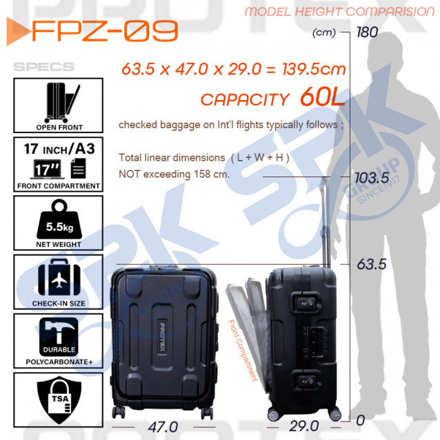 Protex FPZ-09 Carry Luggage (60L)
