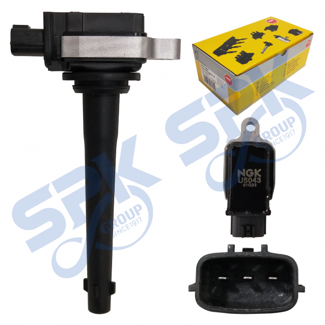 NGK Ignition Coil (U5043) - Qashqai, X-Trail, J10 2.0, 22448-CJ00A, MIC-N3020, 22448-ED800