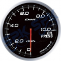 DEFI Oil Pressure Gauge 60mm (White) DF10201