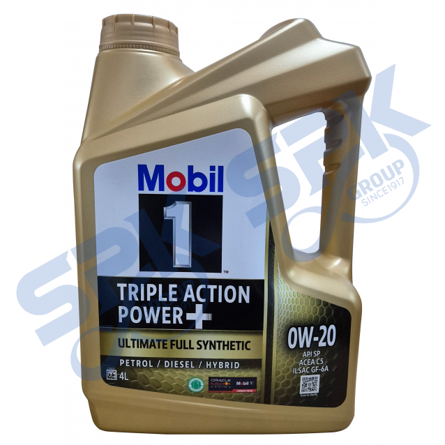 Mobil 1 0W-20 (4L) Triple Action Power Fully Synthetic Engine Oil (143306)
