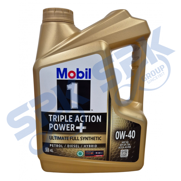 Mobil 1 0W-40 (4L) Triple Action Power Fully Synthetic Engine Oil (145841)