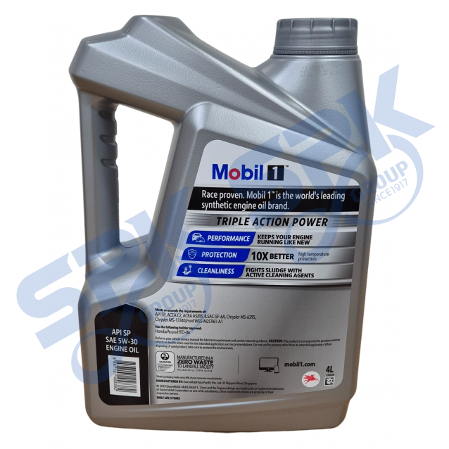 Mobil 1 5W-30 (4L) Triple Action Power Fully Synthetic Engine Oil (145838)
